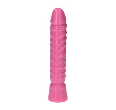 Realistyczny różowy penis w spiralne żyły 10,5cm